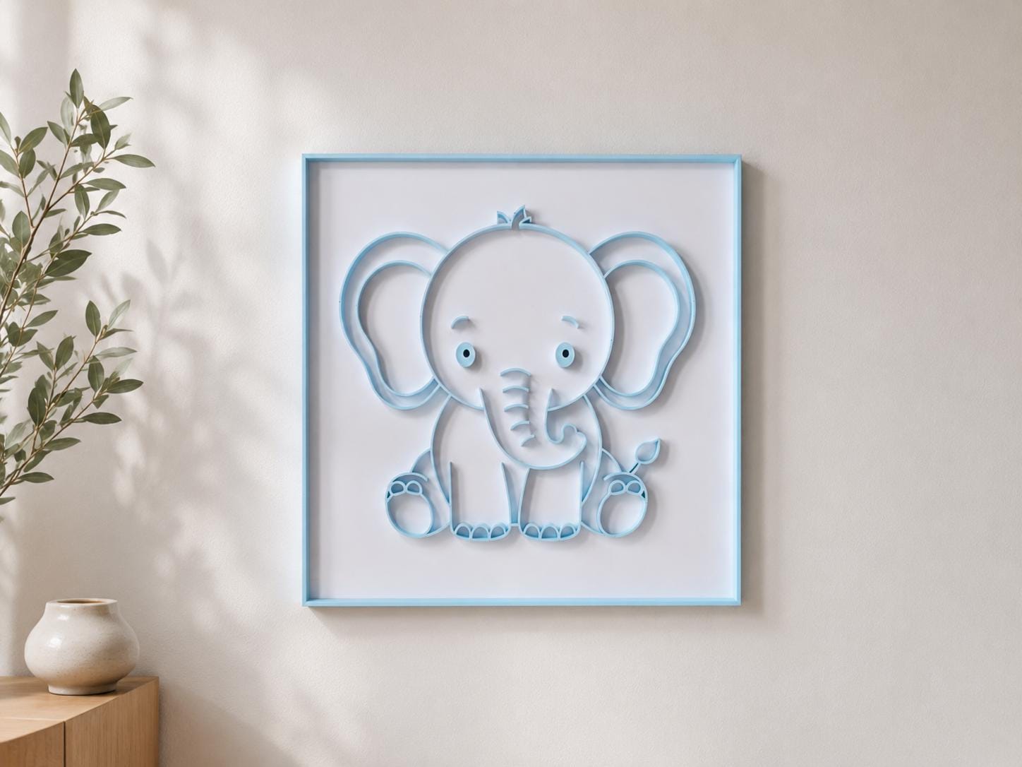 Quadro 3D Animaletto Personalizzato per Cameretta Bambini